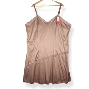 Antron Nylon Nightgown Womens Plus Size 52 Vintage 80s Lingerie Deadstock USA